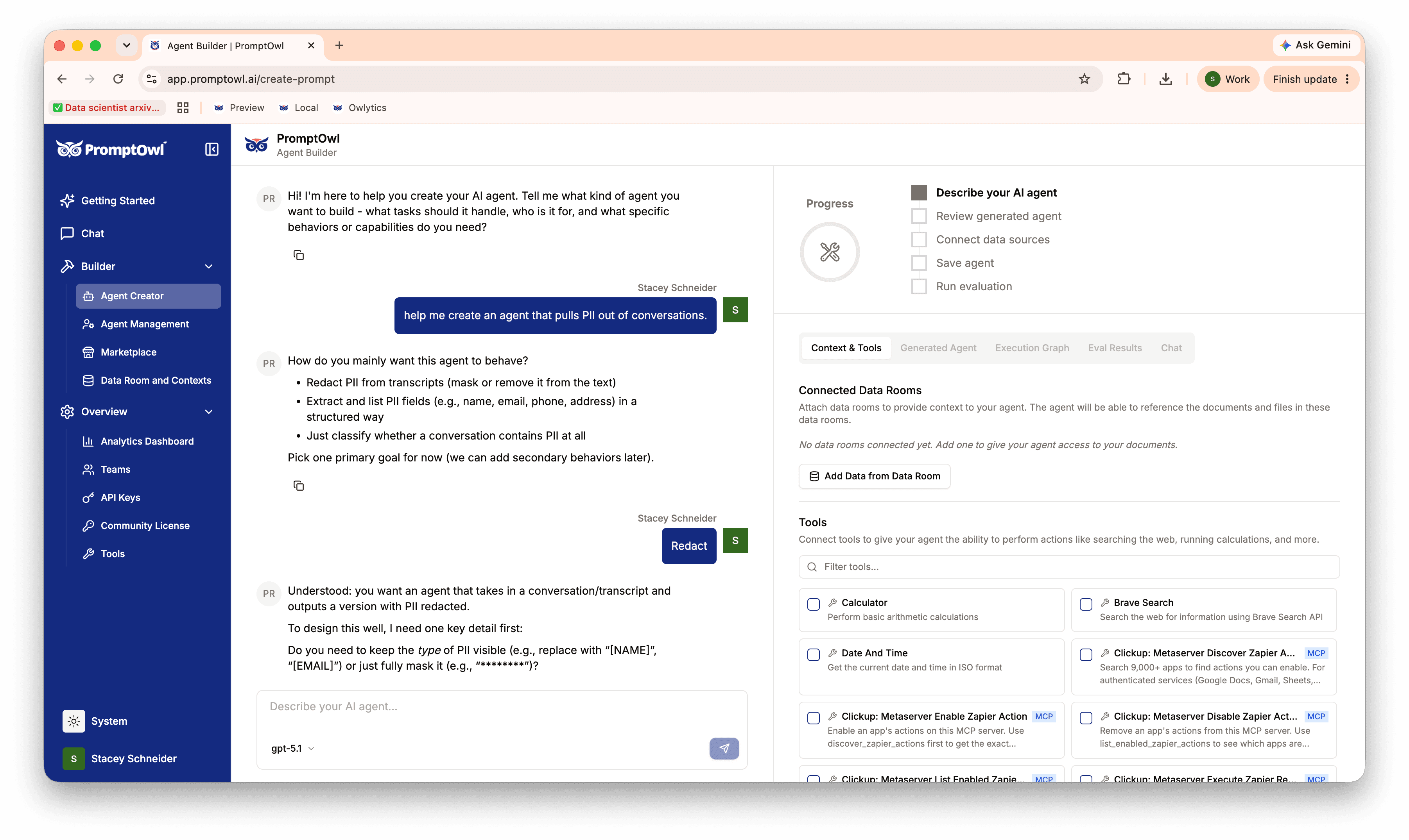 Magic Context Builder Interface Showcase